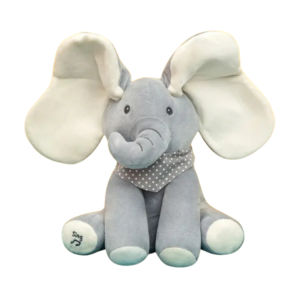 Interactive Peekaboo Elephant Plush With Soothing Melodies