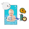 Animated Whale Bath Toy With Glow Lights For Fun Bath Time