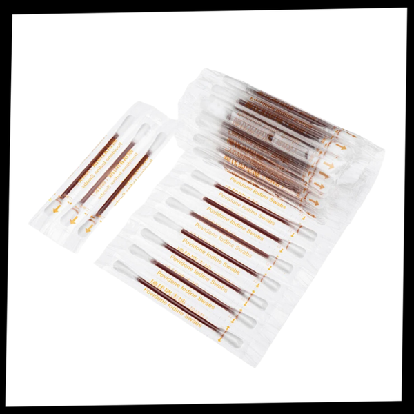 Dual-Action Iodine Skin Cleaning Swabs For Gentle Hygiene