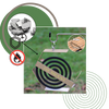 Weatherproof Iron Mosquito Coil Holder for Outdoor Areas