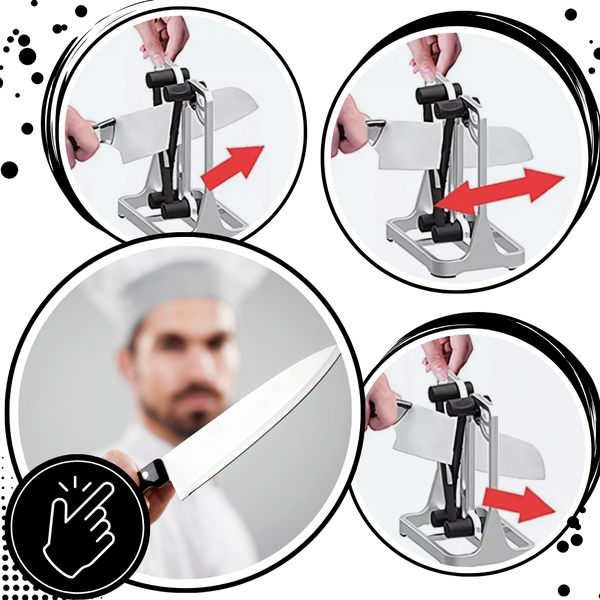 V Shaped Knife Sharpener With Adjustable Coarseness For Effortless Sharpening