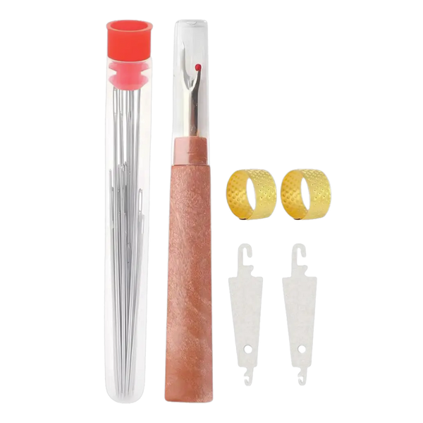 Premium Embroidery Needle Set With Ultra Sharp Points For Precision Stitching