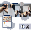 Laser Guided Craft Scissors With Ergonomic Grip For Precise Cuts