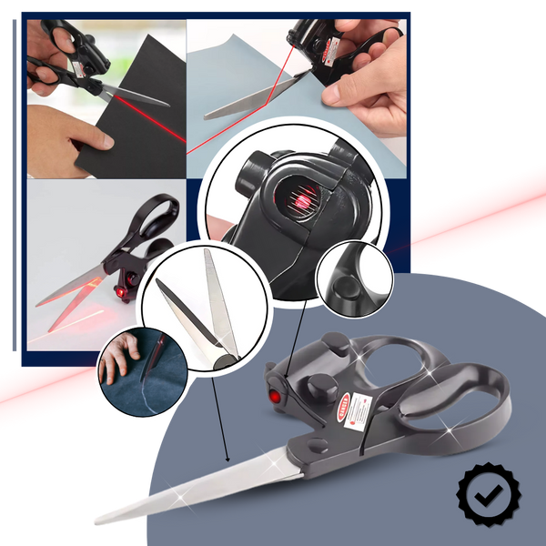 Laser Guided Craft Scissors With Ergonomic Grip For Precise Cuts