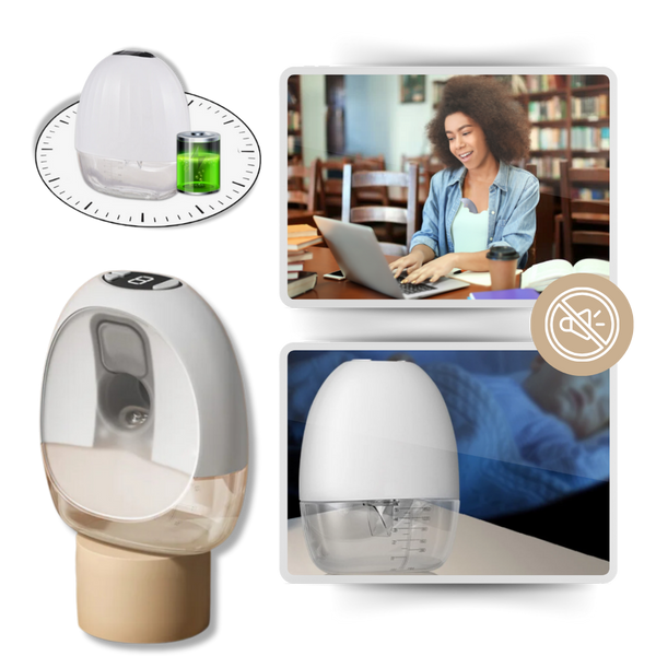 Portable Hands Free Breast Pump With Leak Prevention And Quiet Performance