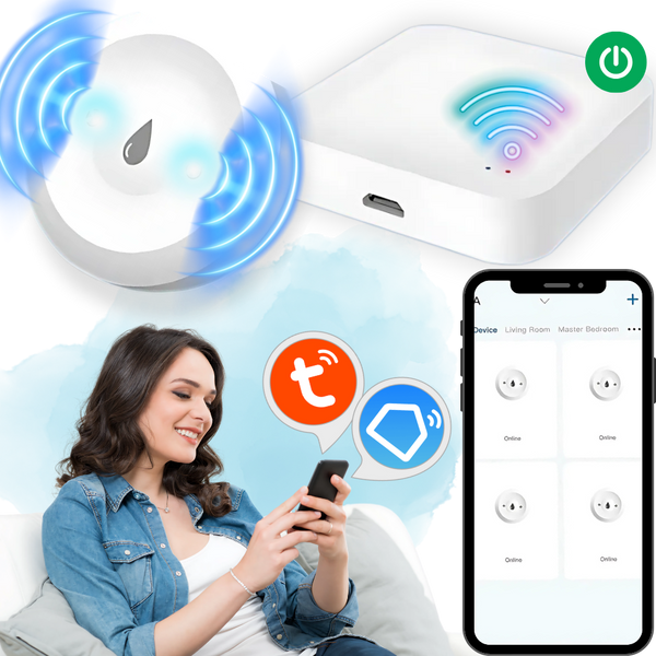 Wireless Leak Sensor With Real Time Alerts And App Control