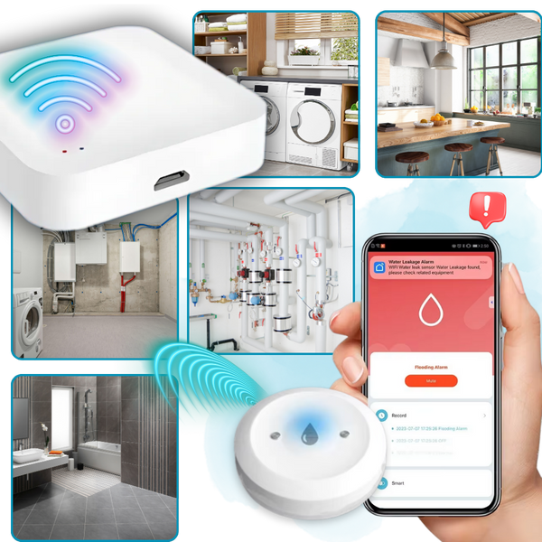 Wireless Leak Sensor With Real Time Alerts And App Control