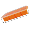 Soup Cube Tray With Airtight Lid For Secure Freezing And Storage
