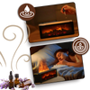 Led Fireplace Diffuser With Realistic Flame And Soothing Aromatherapy