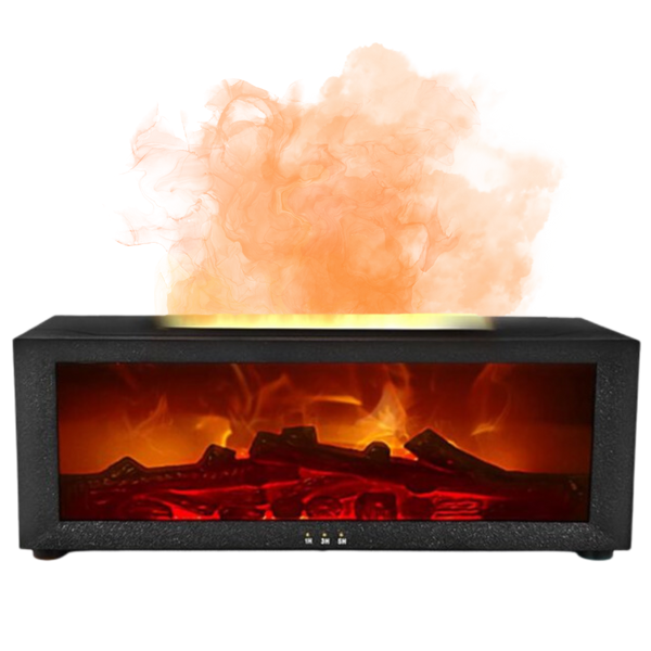 Led Fireplace Diffuser With Realistic Flame And Soothing Aromatherapy