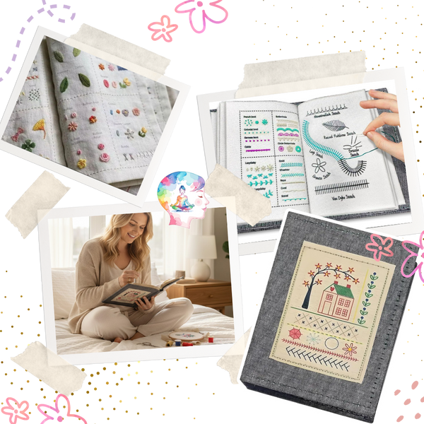 Linen Embroidery Stitch Book For Practice And Mastery At Home