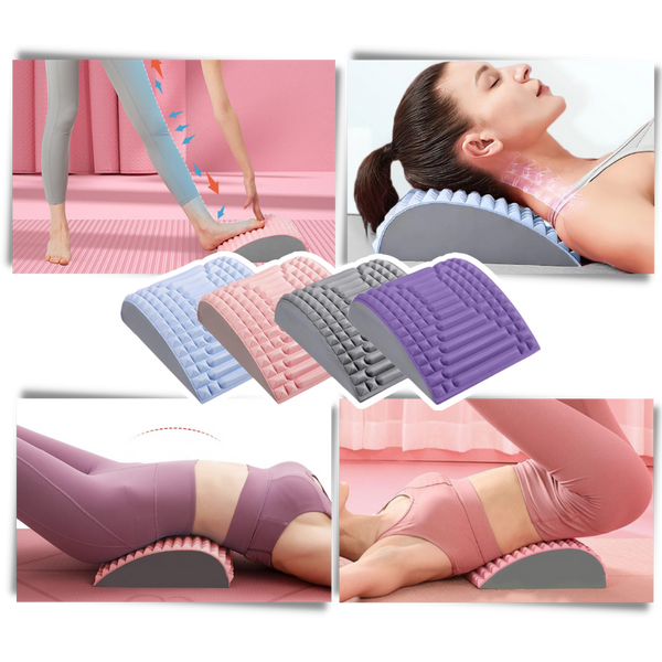 Ergonomic Spine Support Pillow for Customizable Back and Neck Relief