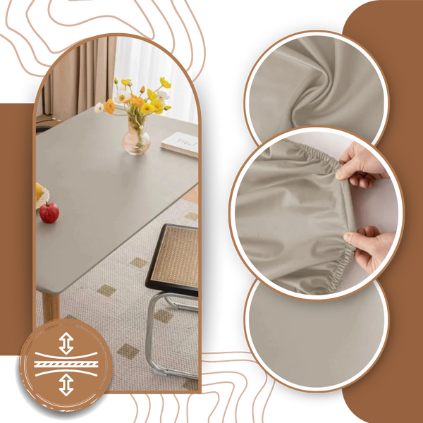 Lux Lambskin Tablecloth With Waterproof Elastic Edge Fit