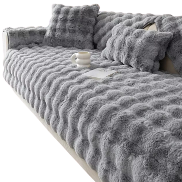 Ultra Soft Plush Sofa Cover For Luxurious Comfort And Easy Care