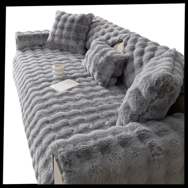 Ultra Soft Plush Sofa Cover For Luxurious Comfort And Easy Care