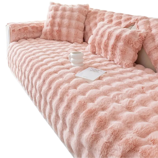 Ultra Soft Plush Sofa Cover For Luxurious Comfort And Easy Care