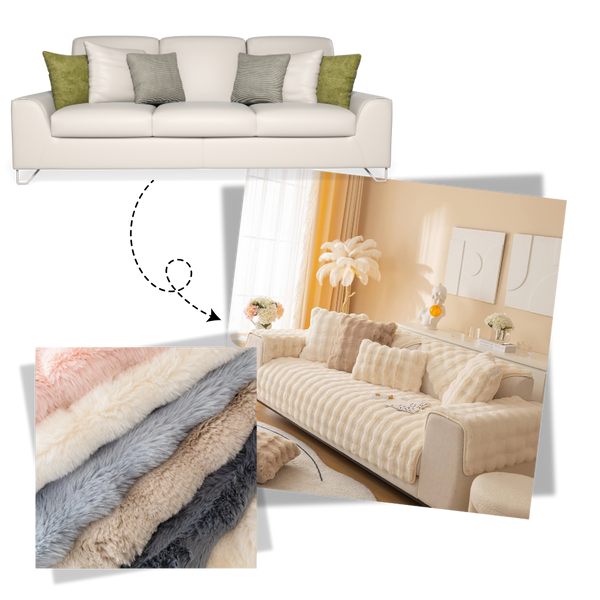 Ultra Soft Plush Sofa Cover For Luxurious Comfort And Easy Care