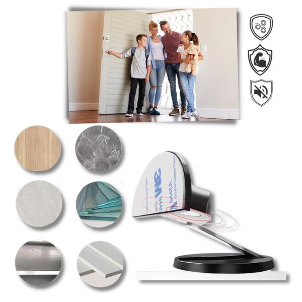Stainless Steel Magnetic Door Stopper For Secure Door Protection