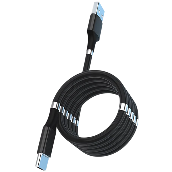 Magnetic Coil USB Cable Delivers Tangle Free Fast Charging