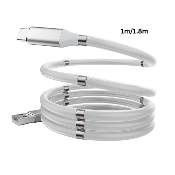Magnetic Coil USB Cable Delivers Tangle Free Fast Charging