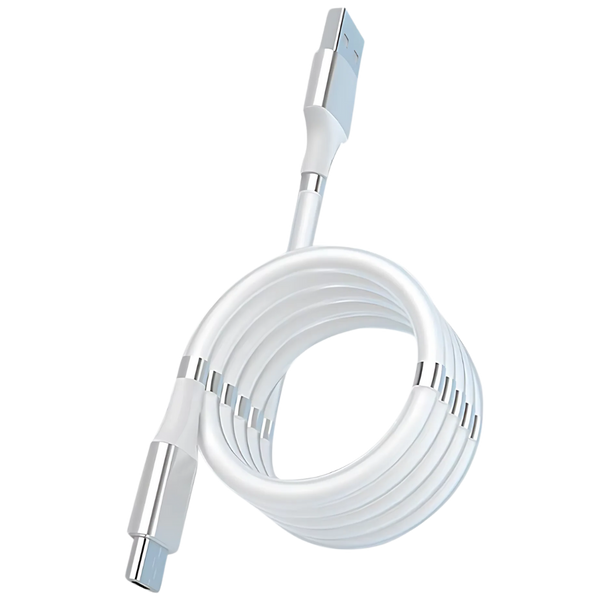 Magnetic Coil USB Cable Delivers Tangle Free Fast Charging