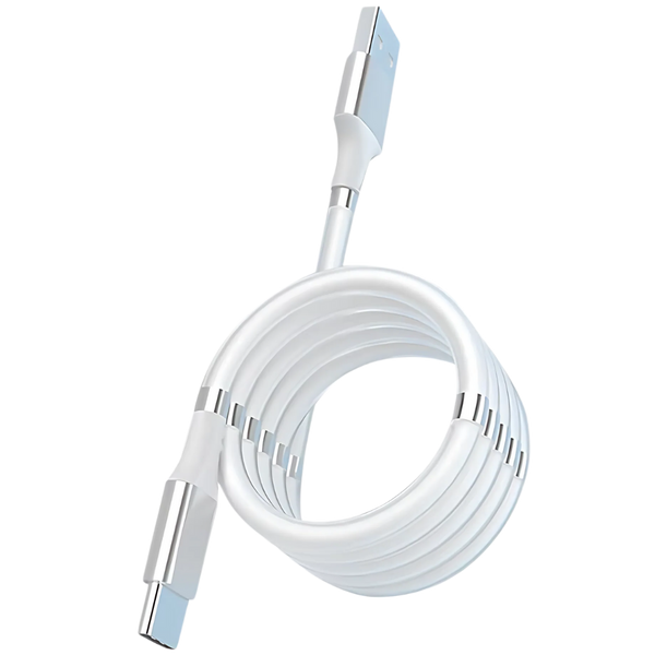 Magnetic Coil USB Cable Delivers Tangle Free Fast Charging