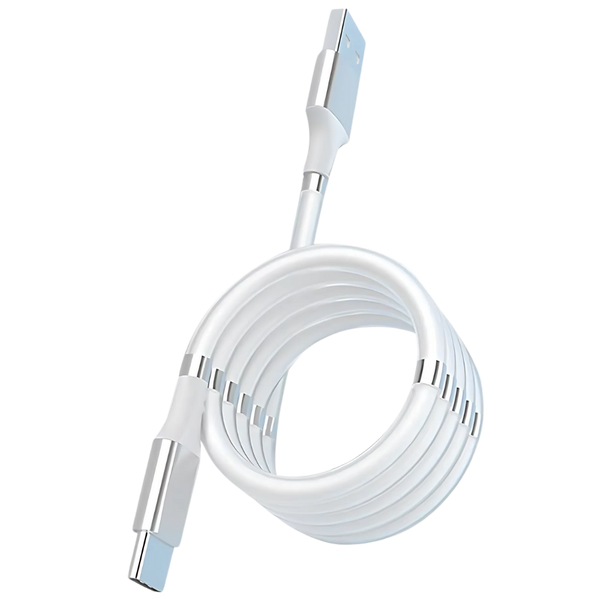 Magnetic Coil USB Cable Delivers Tangle Free Fast Charging