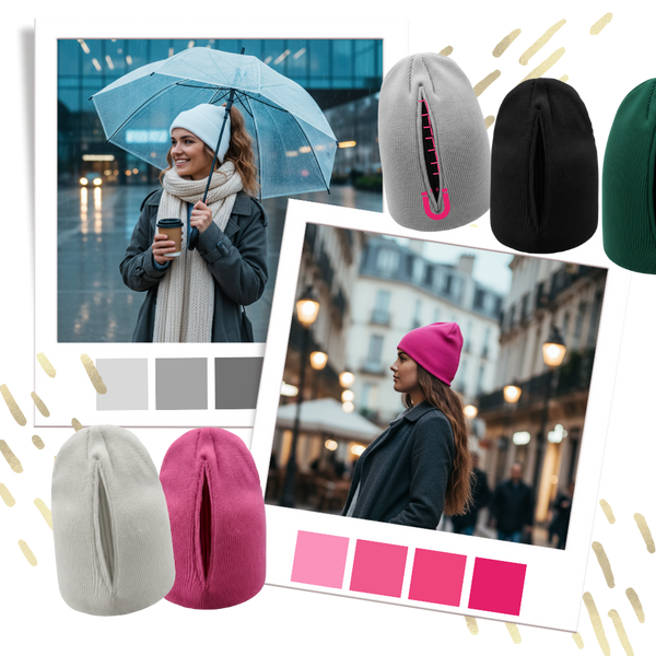 Magnetic Beanie For Hair Updos And Down Styles With Warm Comfort