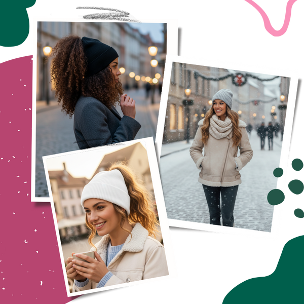 Magnetic Beanie For Hair Updos And Down Styles With Warm Comfort