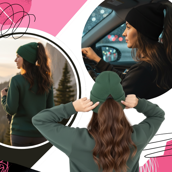 Magnetic Beanie For Hair Updos And Down Styles With Warm Comfort