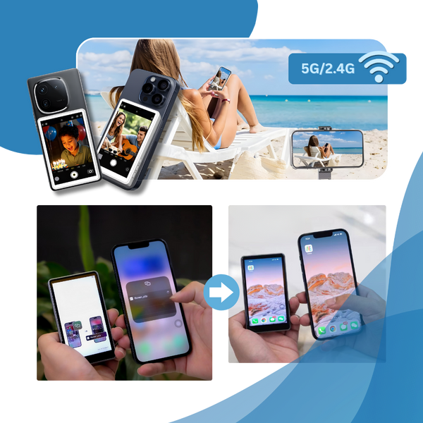 Wireless Phone Monitor With Real Time Camera Preview For Precise Framing