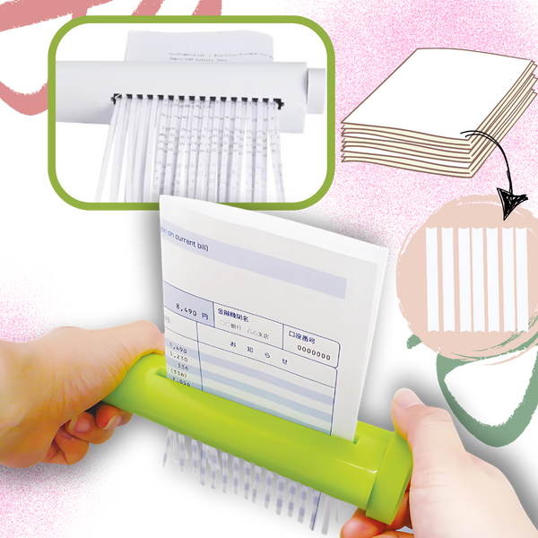 Portable Manual Paper Shredder For Secure Document Disposal
