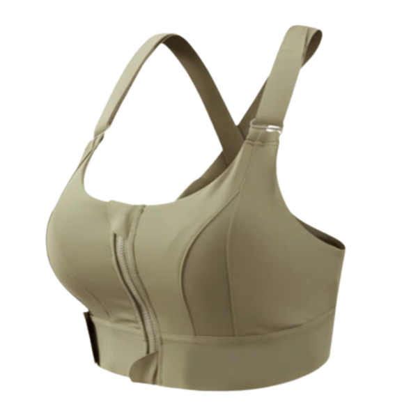 Breathable Racerback Sports Bra With Maximum Support And Adjustable Fit