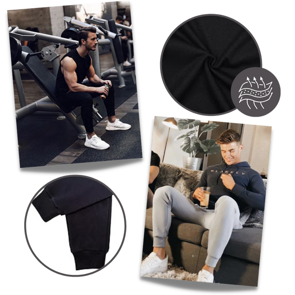 Men's Workout Pants With Elastic Waistband For Comfort And Mobility