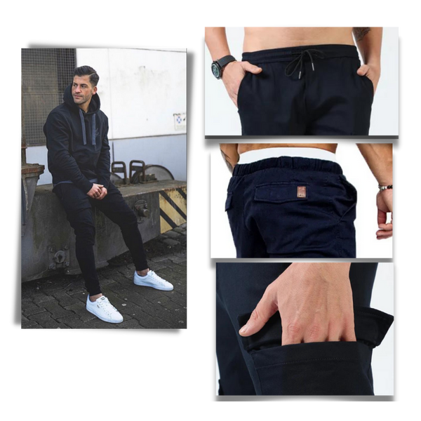 Urban Slim Fit Cargo Pants With Functional Multi Pocket Design