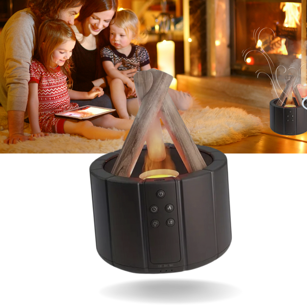 Bonfire Ambiance Aromatherapy Diffuser With Quiet Gentle Mist