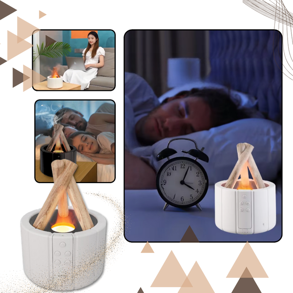 Bonfire Ambiance Aromatherapy Diffuser With Quiet Gentle Mist