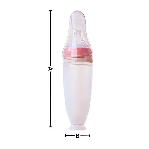 Silicone Spoon Feeding Bottles With Mess Free Design For Easy Mealtimes