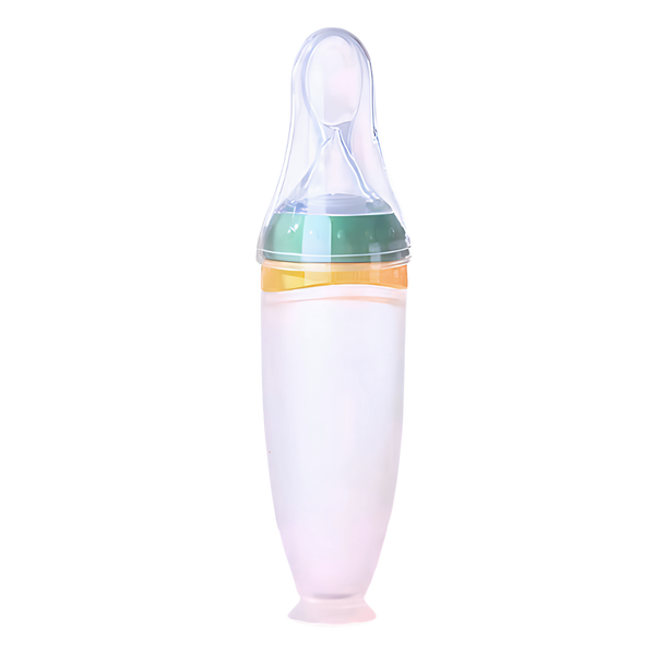 Silicone Spoon Feeding Bottles With Mess Free Design For Easy Mealtimes
