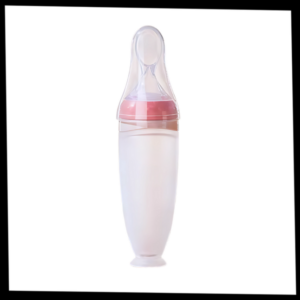 Silicone Spoon Feeding Bottles With Mess Free Design For Easy Mealtimes