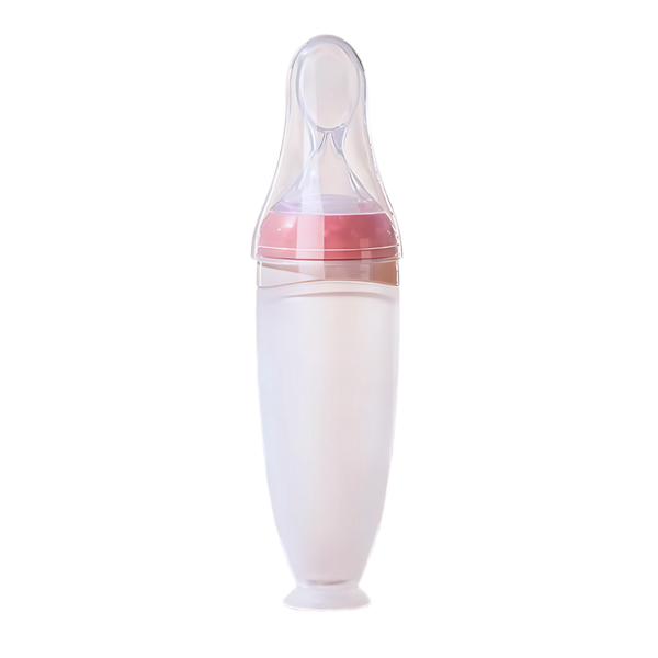 Silicone Spoon Feeding Bottles With Mess Free Design For Easy Mealtimes