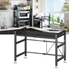 Expandable Kitchen Rack For Clutter Free Countertops With Hooks