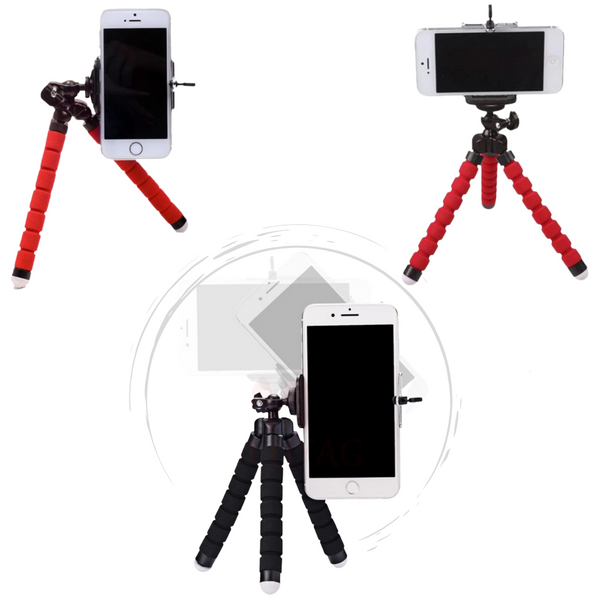 Compact Flexible Phone Tripod With Rotating Ball Head For Stable Shots