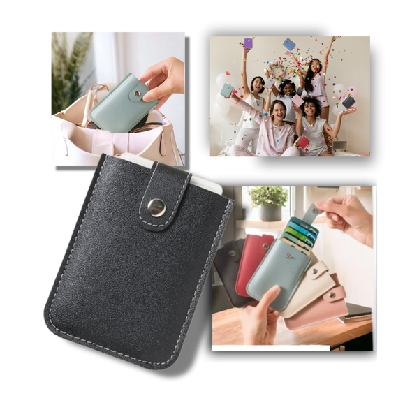 Sleek Minimalist Card Holder Wallet With Enhanced Security