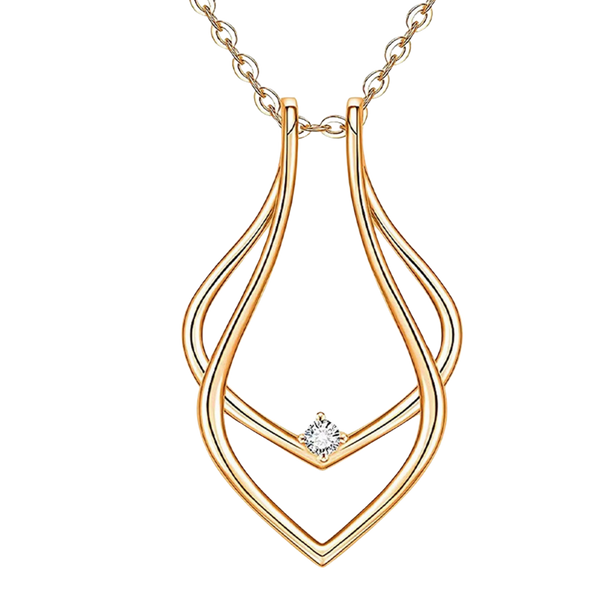 Elegant Pendant For Ring Storage Holds Up To Four Rings