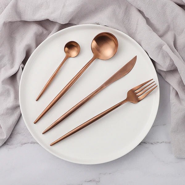 Modern Dinnerware Set 24 Piece Contemporary Minimalist Tableware For Dining