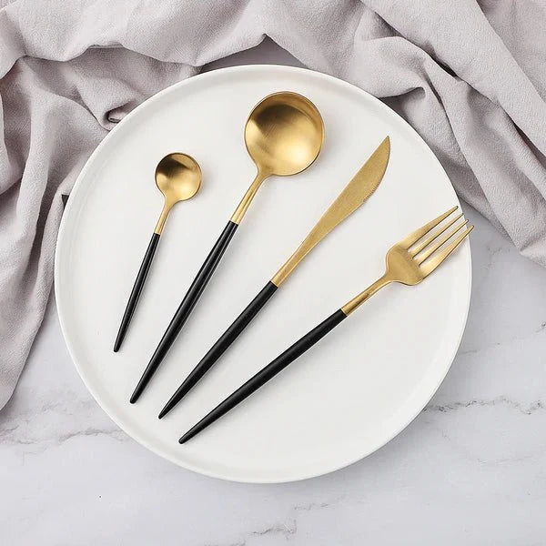 Modern Dinnerware Set 24 Piece Contemporary Minimalist Tableware For Dining