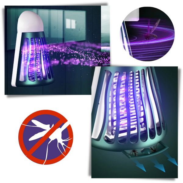 Ultrasonic Mosquito And Fly Zapper Light For Pest Free Living
