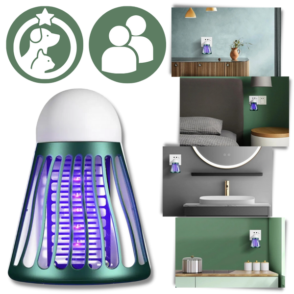 Ultrasonic Mosquito And Fly Zapper Light For Pest Free Living