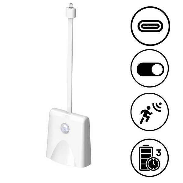 Motion Activated Toilet Night Light With Multicolor Modes